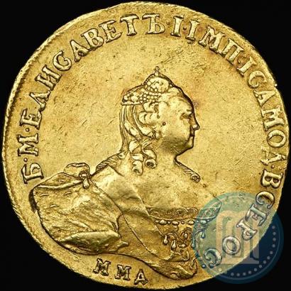 Picture 10 roubles 1758 year ММД 