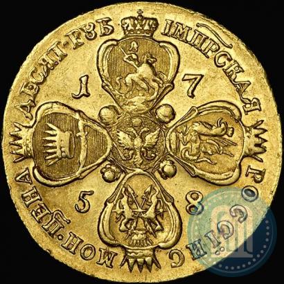 Picture 10 roubles 1758 year ММД 