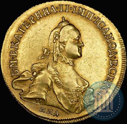 Picture 10 roubles 1762 year ММД 