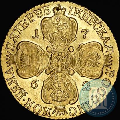 Picture 5 roubles 1762 year СПБ 