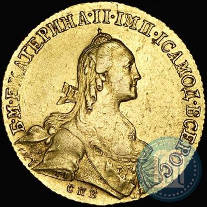 Фото 10 рублей 1766 года СПБ 