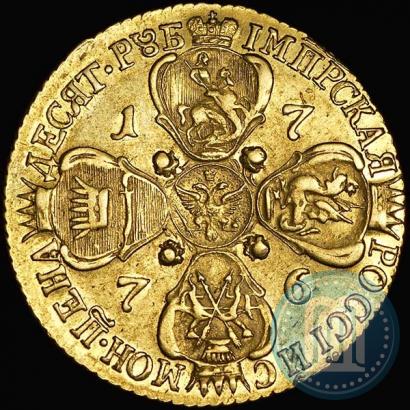 Picture 10 roubles 1776 year СПБ 