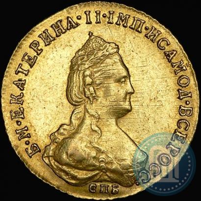 Picture 5 roubles 1786 year СПБ 
