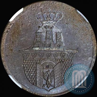 Picture 3 grosze 1835 year  "Pattern"