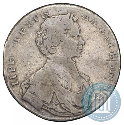 Picture 1 rouble 1712 year  "Portrait by S. Gouin"