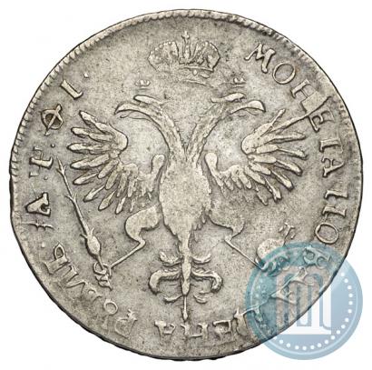 Фото 1 рубль 1719 года OK "Портрет в латах"