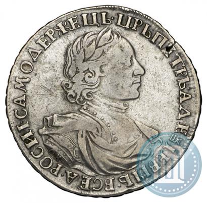 Фото 1 рубль 1719 года OK-L "Портрет в латах"