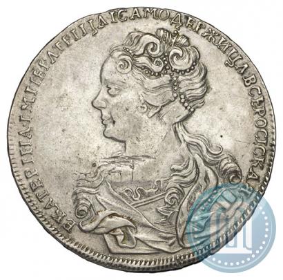 Picture 1 rouble 1726 year  "Moscow type, portrait turned to the left"