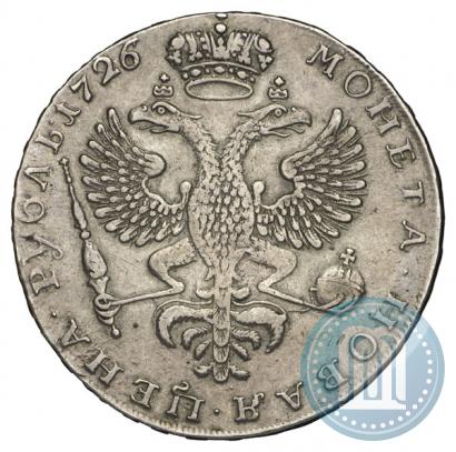 Picture 1 rouble 1726 year  "Moscow type, portrait turned to the left"