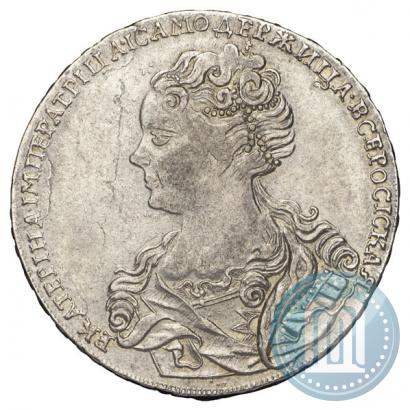 Picture 1 rouble 1726 year  "Moscow type, portrait turned to the left"
