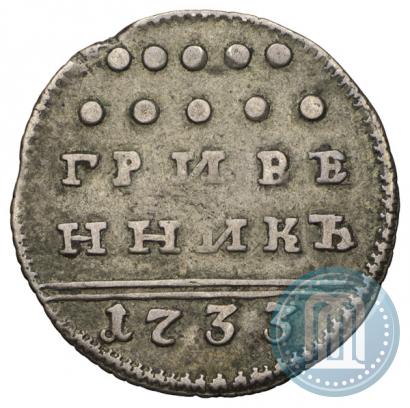 Picture Grivennik 1733 year  