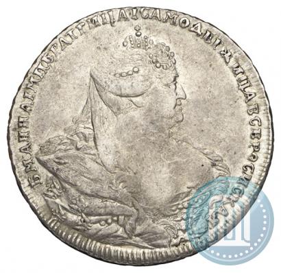 Picture 1 rouble 1737 year  "Moscow type"