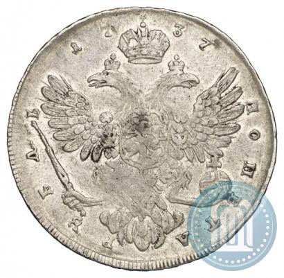 Picture 1 rouble 1737 year  "Moscow type"