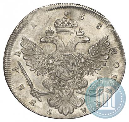 Picture 1 rouble 1738 year СПБ "Petersburg type"