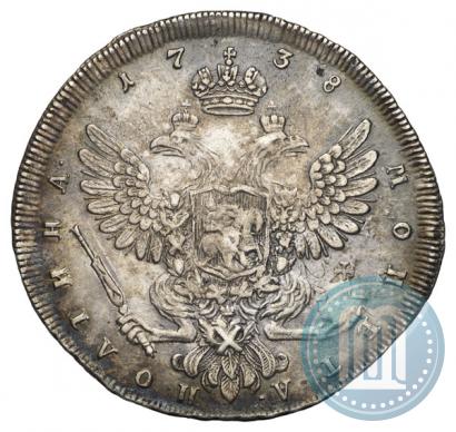 Picture Poltina 1738 year СПБ "Petersburg type"