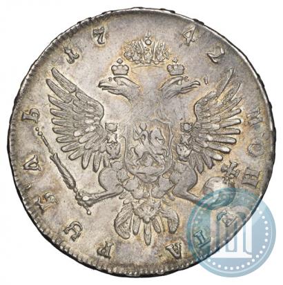 Picture 1 rouble 1742 year ММД 