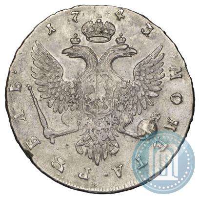 Picture 1 rouble 1743 year ММД 