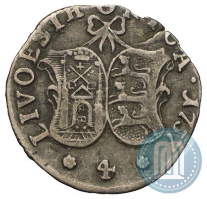 Фото 4 копейки 1757 года  "Ливонез"