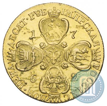 Picture 10 roubles 1762 year СПБ 