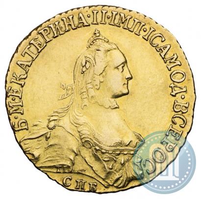 Picture 5 roubles 1765 year СПБ-Т.I. 