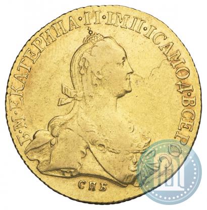 Picture 10 roubles 1775 year СПБ 