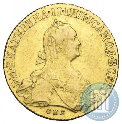 Picture 10 roubles 1775 year СПБ 