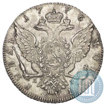 Фото 1 рубль 1776 года СПБ-ЯЧ 