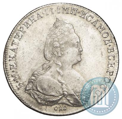 Фото 1 рубль 1786 года СПБ-ЯА 