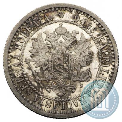 Picture 1 markka 1866 year S 