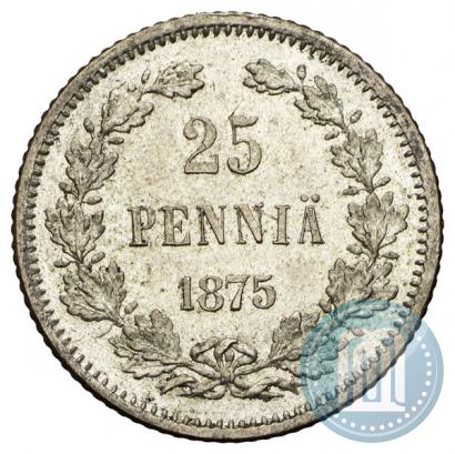Picture 25 pennia 1875 year S 