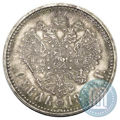 Picture 1 rouble 1886 year (АГ) 