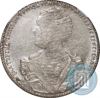 Фото Полтина 1726 года СПБ "Петербургский тип, портрет влево"