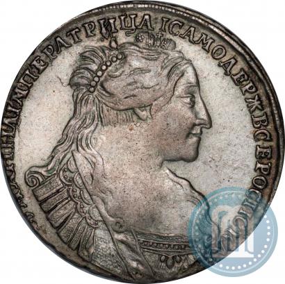 Фото Полтина 1734 года  "Тип 1735 года"
