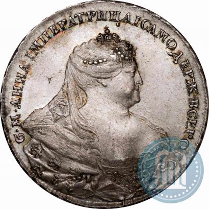 Picture 1 rouble 1737 year  "Portrait by Gedlinger"