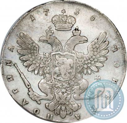 Picture Poltina 1738 year СПБ "Petersburg type"