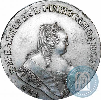 Picture 1 rouble 1750 year ММД 