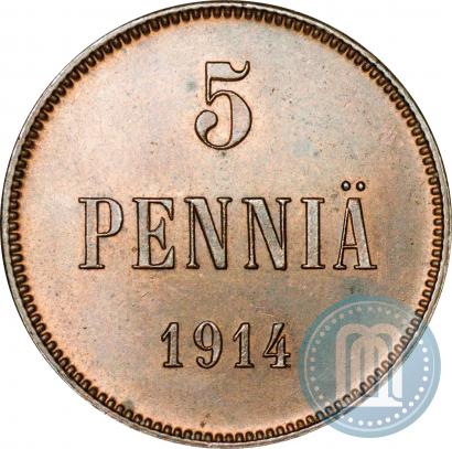 Фото 5 пенни 1914 года  