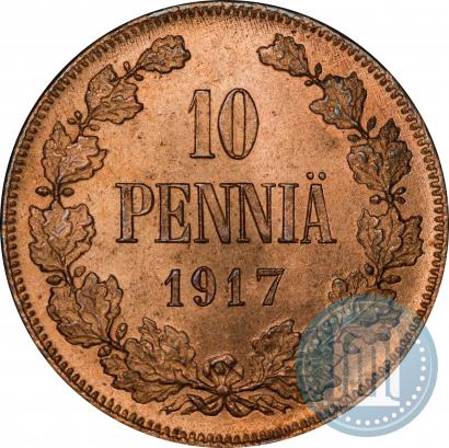 Фото 10 пенни 1917 года  