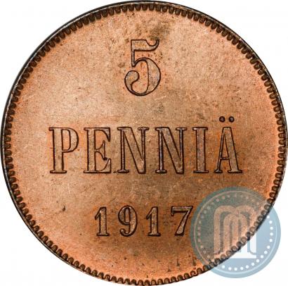 Фото 5 пенни 1917 года  