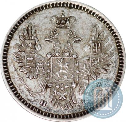 Фото 5 копеек 1855 года СПБ-HI 