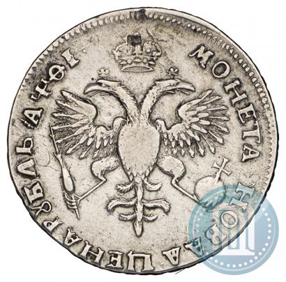 Фото 1 рубль 1719 года OK "Портрет в латах"