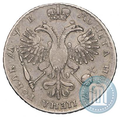 Фото 1 рубль 1720 года  "Портрет в наплечниках"