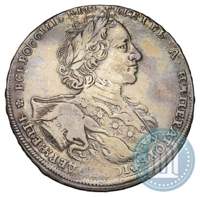 Фото 1 рубль 1723 года OK "Портрет в горностаевой мантии"