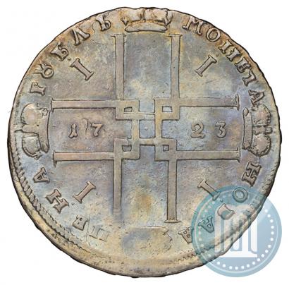 Фото 1 рубль 1723 года OK "Портрет в горностаевой мантии"