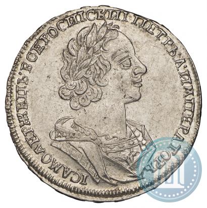 Фото 1 рубль 1724 года  "Портрет в античных доспехах"