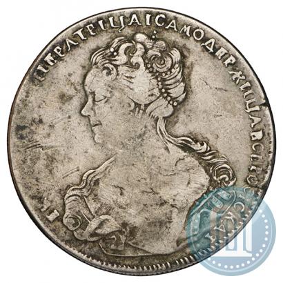 Picture 1 rouble 1726 year СПБ "Petersburg type, portrait turned to the left"