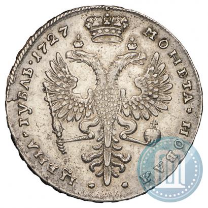 Picture 1 rouble 1727 year  "Moscow type, portrait turned to the right"
