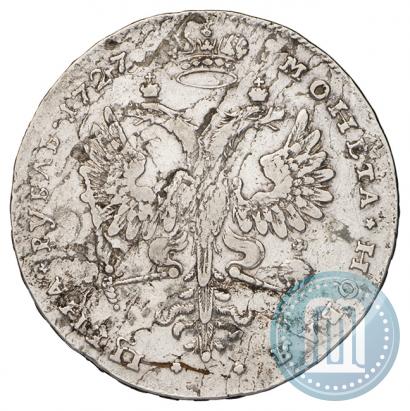 Picture 1 rouble 1727 year  "Moscow type, portrait turned to the right"