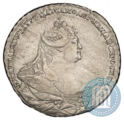 Фото 1 рубль 1737 года  "Московский тип"