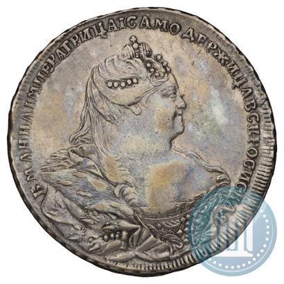 Фото 1 рубль 1738 года  "Московский тип"